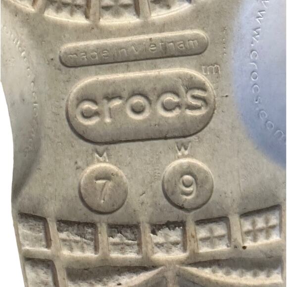 CROCS Tie DyeMens Size 7 Women’s 9 Rubber Clogs - Picture 3 of 8